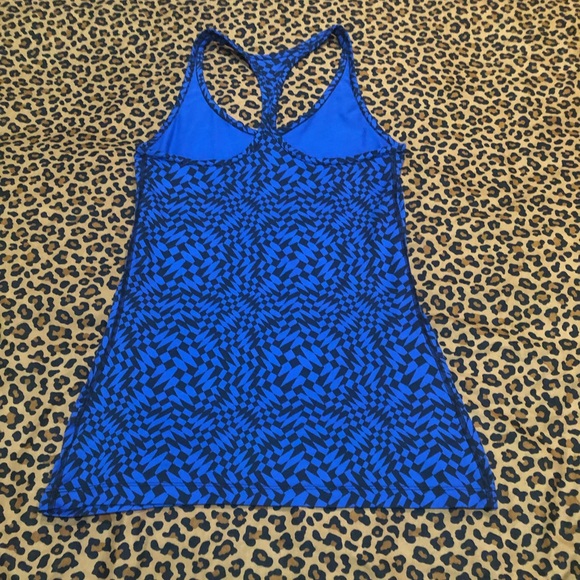 NIKE Dri Fit Racerback Tank Top Size XS Blue&Black - Picture 11 of 12